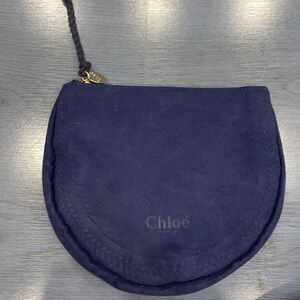 CHLOE NAVY BLUE POUCH